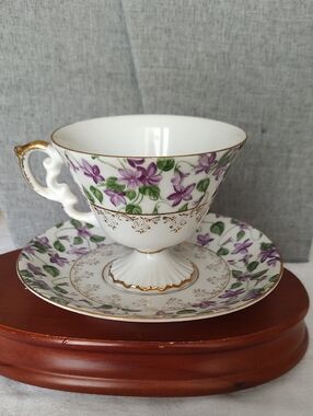 Vintage Violet Teacup & Saucer